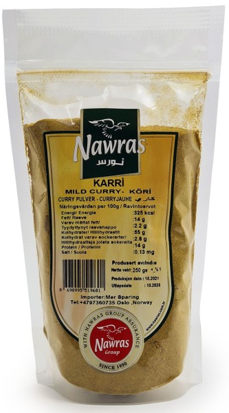 NAWRAS Curry Mild 250 g x 12 Pcs