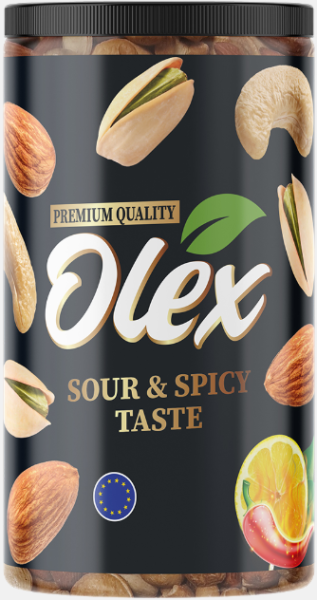 Olex Mixed Nuts Roasted / Sour&Spicy 500g x 12 Stk