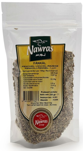 NAWRAS Fennikelfrø 200 g x 12 Stk