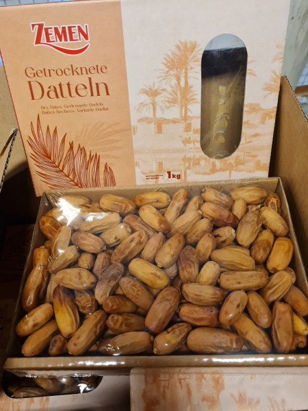 ZEMEN Dry Dates 1 Kg x 8 Stk