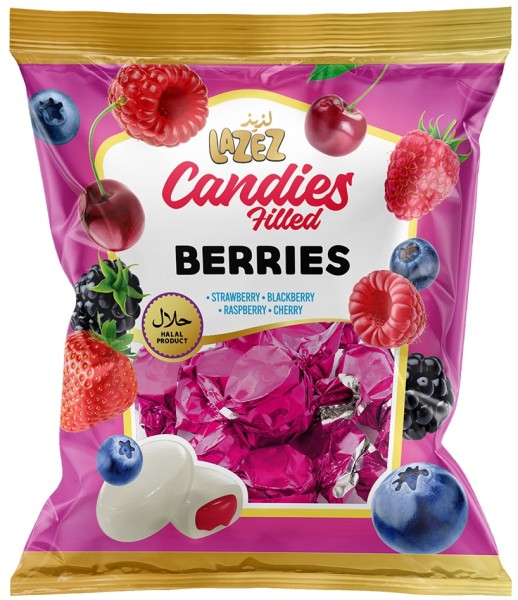 LAZEZ Wild Berries Filled Candies 175 g x 20