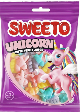 Sweeto Unicorn 80g(12stk x 6disp)