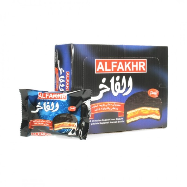 alFakhr Sandwich Dark Chocolate 12 Stk x 12 Kartong