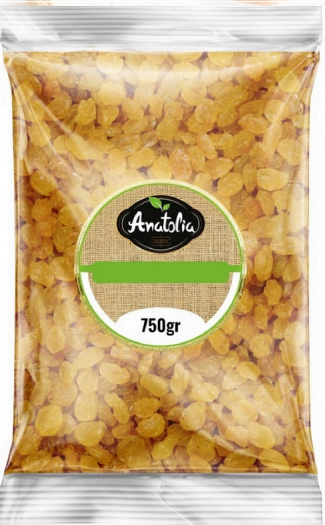 Anatolia tørket Gule rosiner 750 gr x 12 Stk