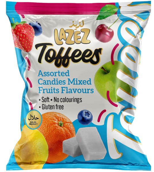 LAZEZ Fruity Toffees 175 g x 20