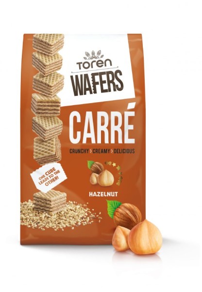 WAFERS CARRE HUZELNUT 125 g x 24 Stk