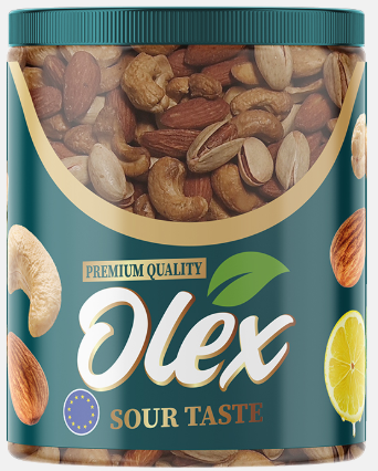 Olex Mixed Nuts Roasted / Sour 190g x 24 Stk