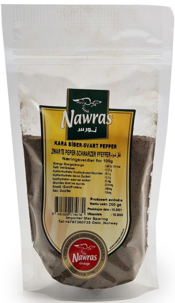 NAWRAS Black Pepper Powder 200 g x 12 Pcs