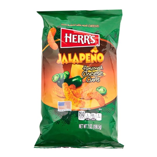 Herr's Jalapeno Cheese Curls 28 g x 42 Stk