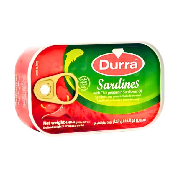 Durra Sardiner Sterk 125 g x 50 Stk