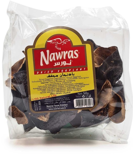 Nawras Tørket Aubergine 50 g x 13 Stk