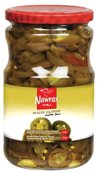 NAWRAS Skiver Sterk Jalapenos 660 g x 12 Stk