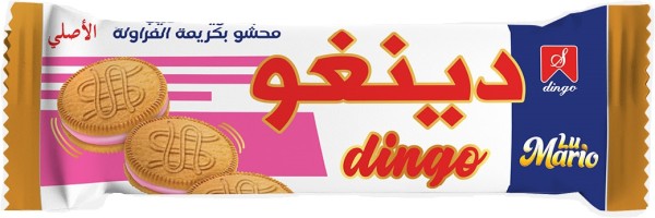 DINGO Biscuits With Strawberry Cream 12 Stk x 12 Kartong