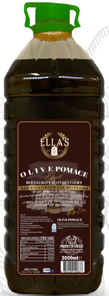 ELLAS Pomace Ufiltrert Olivenolje 3 L x 6 Stk