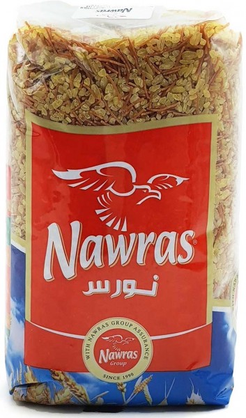 NAWRAS Bulgur Grov Med Vermicelli 900 g x 10 Stk