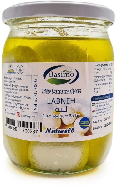 Basimo Labneh Boller i Olje 400 g x 12 Stk