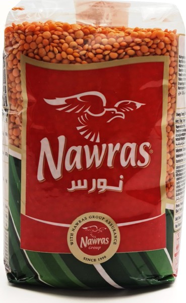 NAWRAS Red Lentils Football 900 g x 10 Pcs